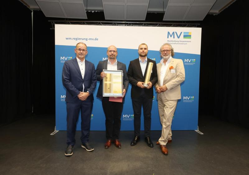 Preisträger Nachhaltigkeit, Nico und Johann Langhals der Thermowhite NordOst GmbH © Wirtschaftsministerium/Danny Gohlke