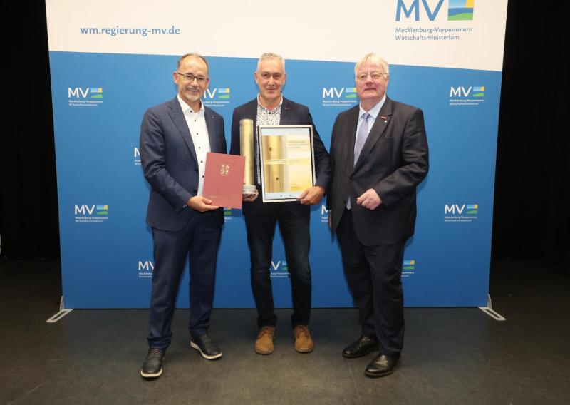 Preisträger Fachkräftesicherung und Integration Ulrich Michael Timm der Tischlerei Timm GmbH © Wirtschaftsministerium/Danny Gohlke